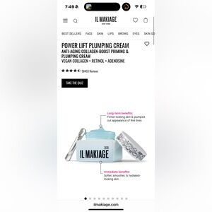 IL MAKIAGE Power lift Plumping Cream - Light Blue